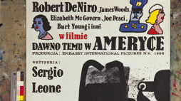  Plakat do filmu "Dawno temu w Ameryce" w reżyserii Sergio Leone autorstwa Jana Młodożeńca. Fot. PAP/PAI